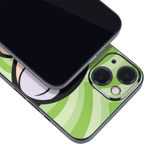 Cartoon Network Powerpuff Girls Buttercup Green Hearts iPhone 14 Skin